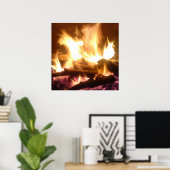 Poster sur le feu (Bureau à domicile)