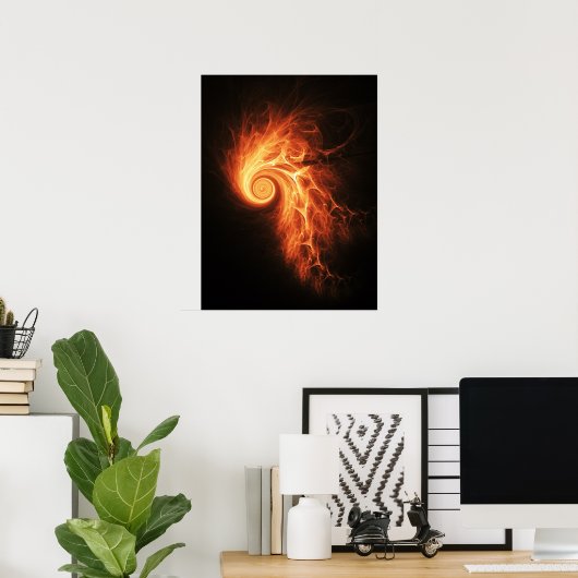 Poster sur le feu (Bureau à domicile)