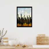 Poster sur le feu et la fumée (Cuisine)