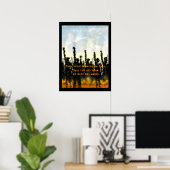 Poster sur le feu et la fumée (Bureau à domicile)