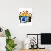 Poster sur le feu informatique (Bureau à domicile)