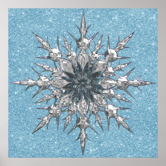 Poster sur le flocon de neige (Devant)