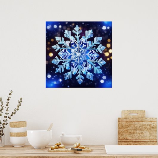 Poster sur le flocon de neige (Cuisine)