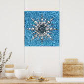 Poster sur le flocon de neige (Cuisine)