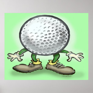 Poster sur le golf