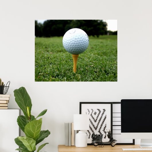 Poster sur le golf (Bureau à domicile)