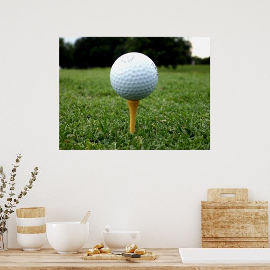 Poster sur le golf (Cuisine)