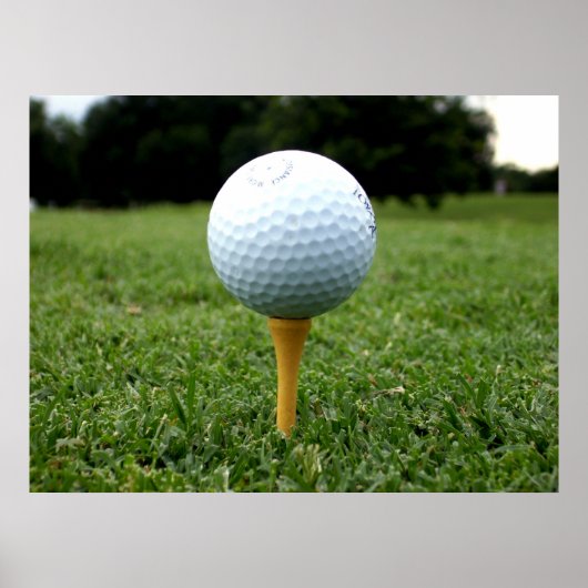 Poster sur le golf (Devant)