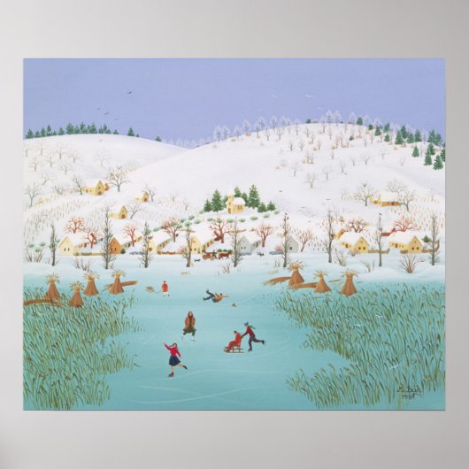 Poster Sur le lac gelé 1987 (Devant)