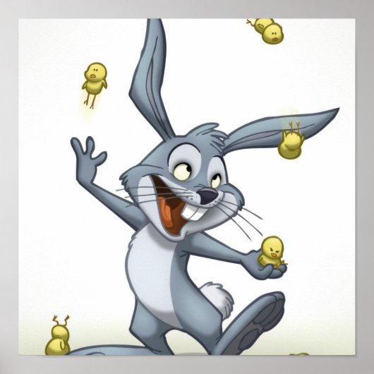 Poster sur le lapin (Devant)