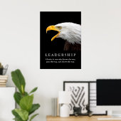 Poster sur le leadership motivationnel de l'aigle  (Bureau à domicile)