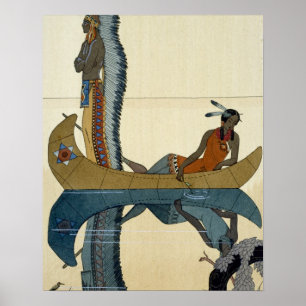 Poster Sur le Missouri, 1922 (tirage pochoir)