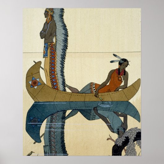 Poster Sur le Missouri, 1922 (tirage pochoir) (Devant)