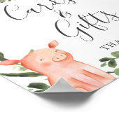 Poster Sur le panneau des cartes et cadeaux de Baby showe (Coin)