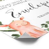 Poster Sur le panneau Enveloppe Adresse du Baby shower ag (Coin)