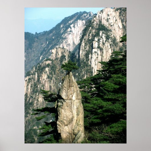Poster Sur le pic - Huangshan (Devant)