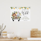 Poster Sur le point d'obtenir Wild Safari animaux garçon  (Cuisine)