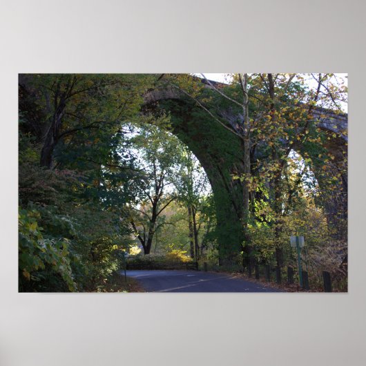 Poster sur le Pont Arché dans le parc (Devant)