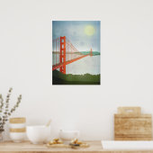 Poster Sur le pont Golden Gate (Cuisine)