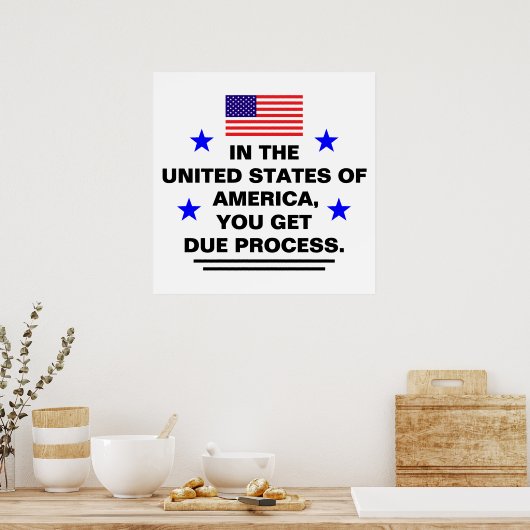 Poster sur le processus d'exigibilité des États-Un (Cuisine)