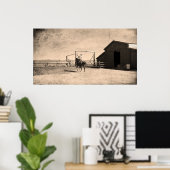 Poster Sur Le Ranch (Bureau à domicile)