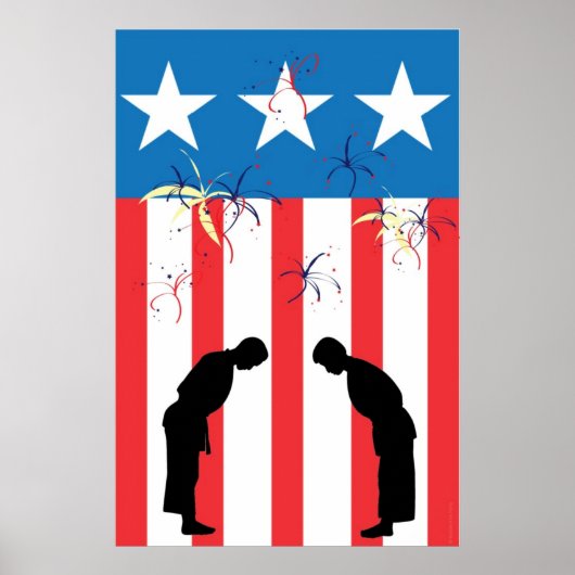 Poster sur le respect des arts martiaux (Devant)