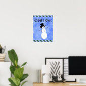 Poster sur le retrait du froid (Bureau à domicile)