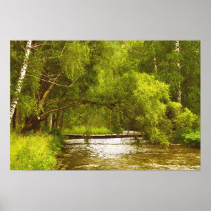 Poster sur le ruisseau du Saule