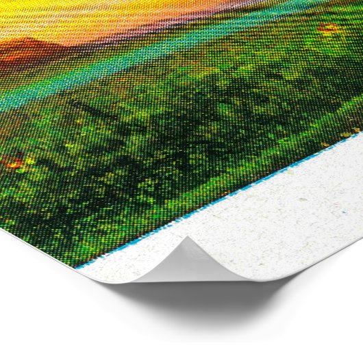 Poster Sur le sol du barrage Upper Grand Coulee (Coin)