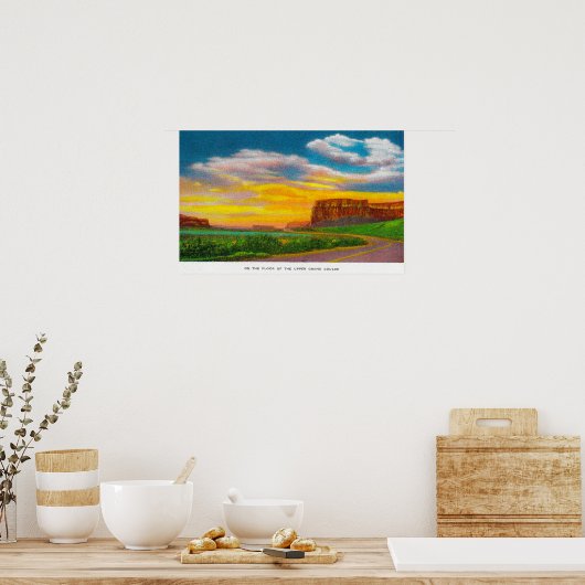 Poster Sur le sol du barrage Upper Grand Coulee (Cuisine)