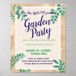 Poster sur le thème de la fête du jardin