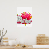 Poster sur le thème de la nourriture avec des frui (Cuisine)