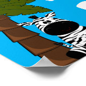 Poster sur le thème de la salle des enfants Zebra (Coin)