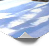 Poster sur le tigre Aimant la neige (Coin)