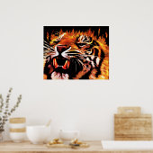 Poster sur le tigre de puissance de feu (Cuisine)