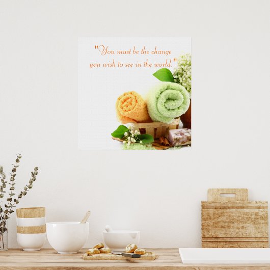 Poster sur le traitement des spas (Cuisine)