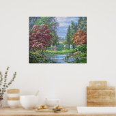 Poster Sur le vert (Cuisine)