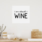 Poster Sur le vin nuageux (Cuisine)