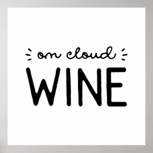 Poster Sur le vin nuageux
