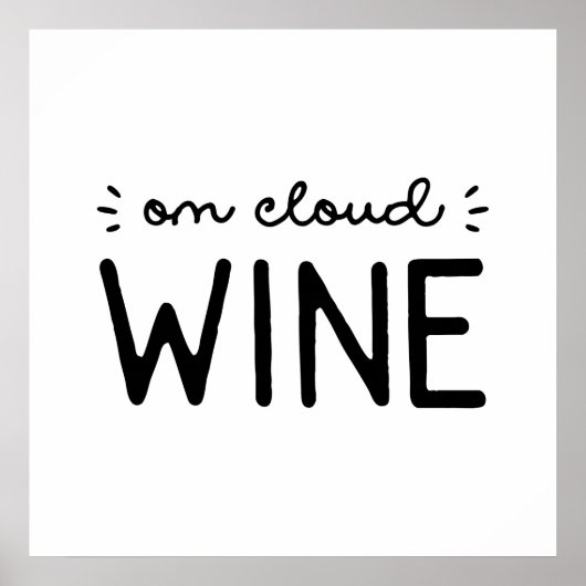 Poster Sur le vin nuageux (Devant)