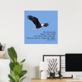 Poster sur les ailes comme les aigle (Bureau à domicile)