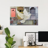 Poster Sur les ailes d'une colombe (Bureau à domicile)