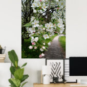 Poster Sur les branches de fleurs (Bureau à domicile)