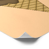 Poster sur les cônes de crème glacée aux cerises (Coin)