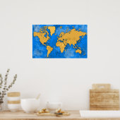 poster sur les continents (Cuisine)