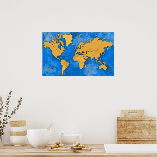 poster sur les continents (Cuisine)