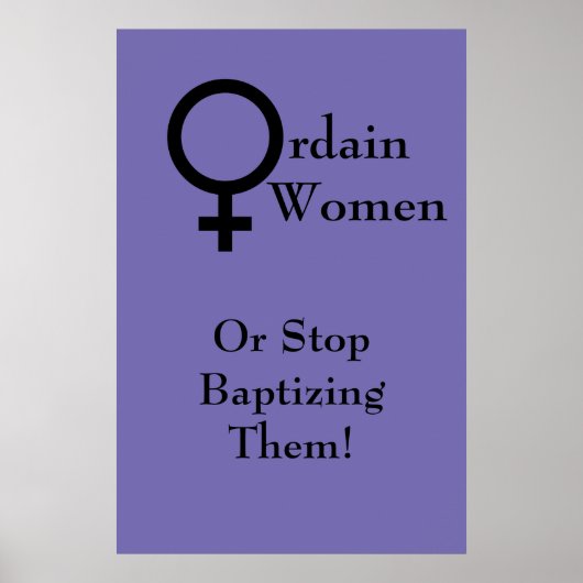 Poster sur les femmes Ordain (Devant)