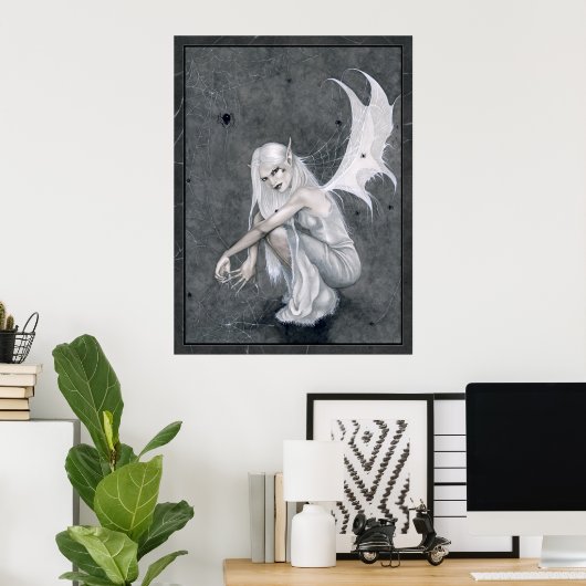 Poster sur les fils de soie (Bureau à domicile)