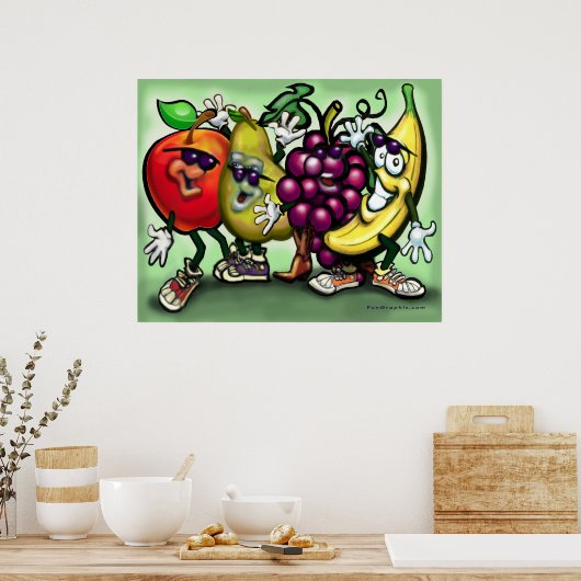 Poster sur les gangs de fruits (Cuisine)