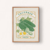 Poster sur les paquets de semences de concombre (c